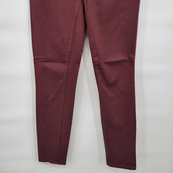 Madewell Women Red 9" High Riser Skinny Skinny Sateen Jeans Size 26 - Picture 5 of 15